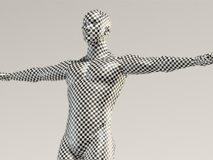 base mesh---man neutral t-pose 3D Model