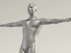 base mesh---man neutral t-pose 3D Model