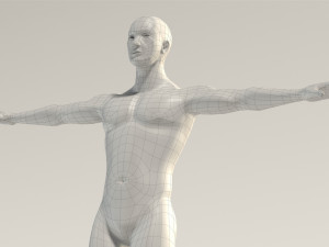 base mesh---man neutral t-pose 3D Model