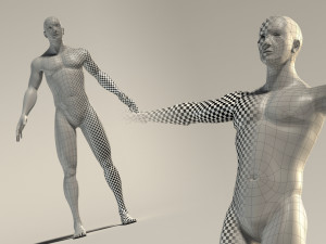 base mesh---man neutral t-pose 3D Model