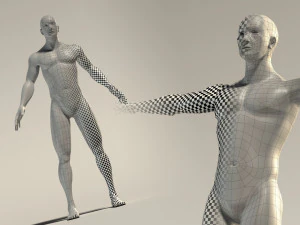 base mesh---man neutral t-pose 3D Model