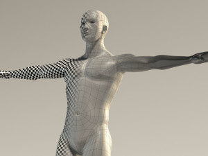 base mesh---man neutral t-pose 3D Model