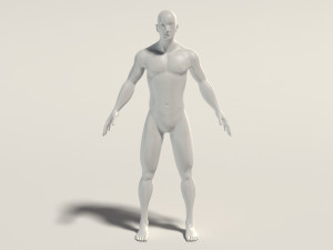 base mesh---man neutral pose 3D Model