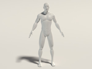 base mesh---man neutral pose 3D Model