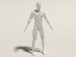 base mesh---man neutral pose 3D Model