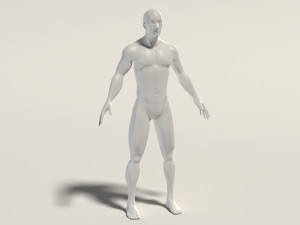 base mesh---man neutral pose 3D Model