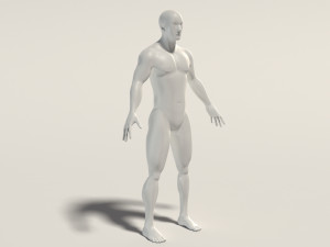 base mesh---man neutral pose 3D Model