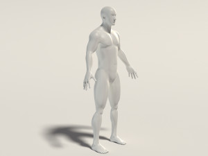 base mesh---man neutral pose 3D Model