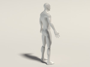 base mesh---man neutral pose 3D Model