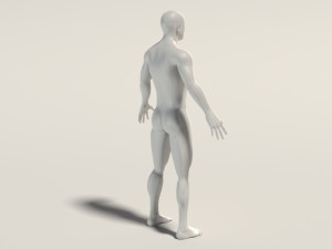 base mesh---man neutral pose 3D Model