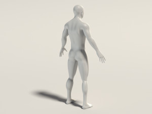 base mesh---man neutral pose 3D Model