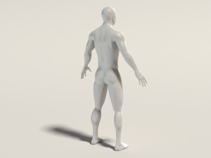 base mesh---man neutral pose 3D Model