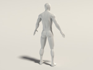 base mesh---man neutral pose 3D Model