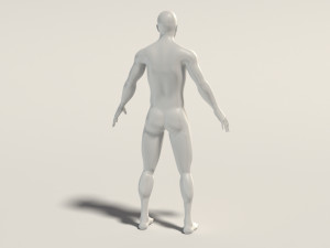 base mesh---man neutral pose 3D Model