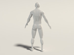 base mesh---man neutral pose 3D Model