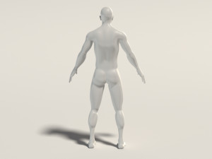 base mesh---man neutral pose 3D Model