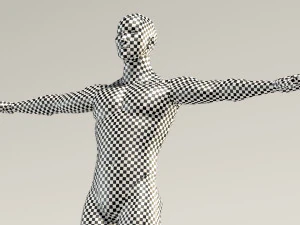 base mesh---man t-pose 3D Model
