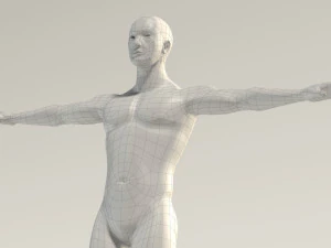 base mesh---man t-pose 3D Model