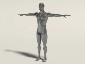base mesh---man t-pose 3D Model
