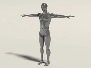 base mesh---man t-pose 3D Model
