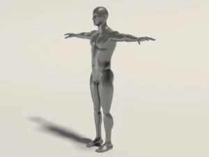 base mesh---man t-pose 3D Model