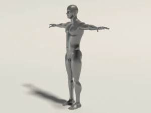 base mesh---man t-pose 3D Model