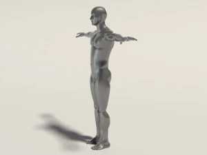 base mesh---man t-pose 3D Model