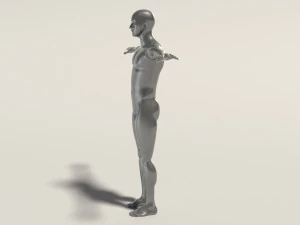 base mesh---man t-pose 3D Model