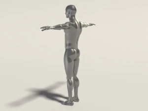 base mesh---man t-pose 3D Model