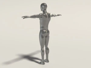 base mesh---man t-pose 3D Model