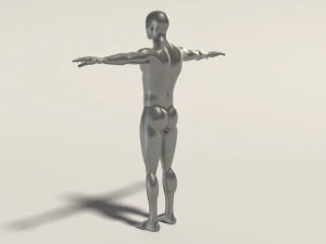 base mesh---man t-pose 3D Model