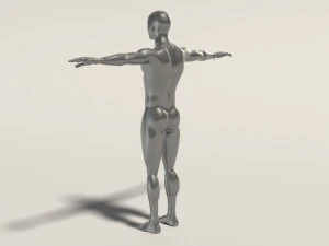 base mesh---man t-pose 3D Model