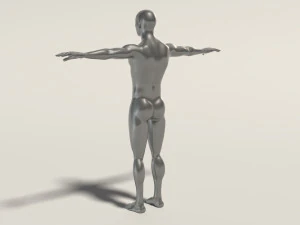 base mesh---man t-pose 3D Model