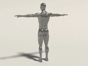 base mesh---man t-pose 3D Model