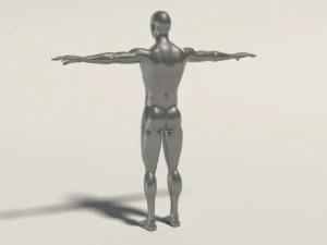 base mesh---man t-pose 3D Model