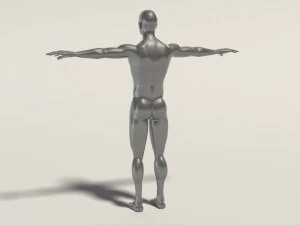 base mesh---man t-pose 3D Model