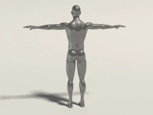 base mesh---man t-pose 3D Model