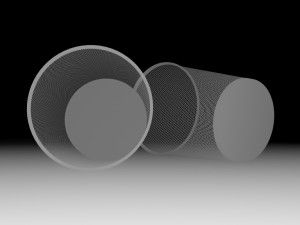 bin---wastepaper basket with iron mesh 3Dモデル