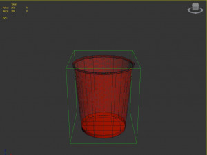bin---wastepaper basket with iron mesh 3Dモデル