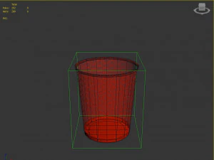 bin---wastepaper basket with iron mesh 3D Model