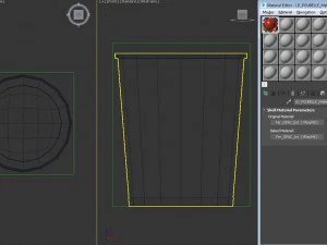 bin---wastepaper basket with iron mesh 3D Model