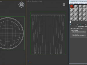 bin---wastepaper basket with iron mesh 3D Model