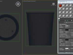 bin---wastepaper basket with iron mesh 3Dモデル