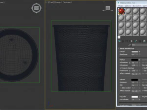 bin---wastepaper basket with iron mesh 3D Model