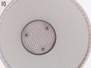 bin---wastepaper basket with iron mesh 3Dモデル