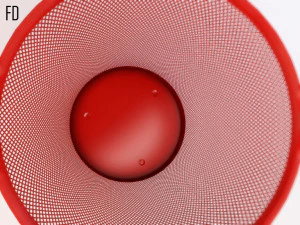 bin---wastepaper basket with iron mesh 3D Model