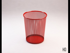 bin---wastepaper basket with iron mesh 3Dモデル