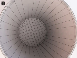 bin---wastepaper basket with iron mesh 3D Model