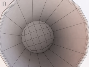 bin---wastepaper basket with iron mesh 3Dモデル