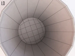 bin---wastepaper basket with iron mesh 3D Model